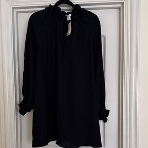 H&M New Black Ruffled Dress